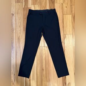 Navy Blue Slim Fit Dress Pants